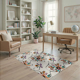 Vibrant Abstract Floral Multi-Color Area Rug