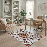 Boho Mandala Floral Area Rug