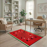 Multi-color and Patterns Watermelon Slice Fruit Pattern Area Rug