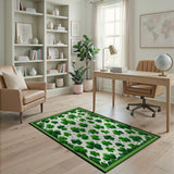 Scattered Shamrock Green Area Rug