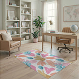 Papercut Multi-Color Leaf Area Rug