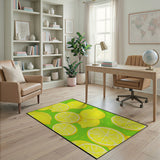 Vibrant Lemon Slices Area Rug