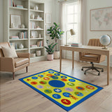 Colorful Alphabet Animals Kids Learning Rug