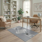 Southwestern Grey Southwestern Diamond Geometric Rug