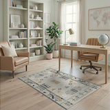 Beige Heritage Tribal Geometric No. 7 Area Rug