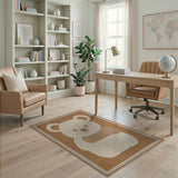 Adorable Cartoon Teddy Bear Area Rug
