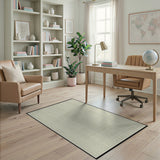 Beige Black Dot Grid Geometric Area Rug