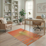 Vibrant Sunset Reflection Area Rug