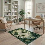 Lush Palm Grove Area Rug