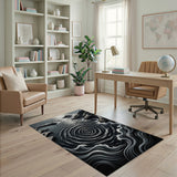 Dramatic Ocean Whirlpool Area Rug