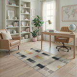 Multi-color and Patterns Modern Geometric Multi-Color Area Rug