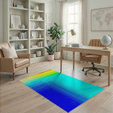 Multi-color and Patterns Rainbow Halftone Gradient Area Rug