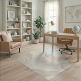 Modern Abstract Beige Geometric Area Rug