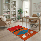 Vibrant Baseball Stadium Area Rug