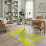 Yellow Lemon Slices Area Rug