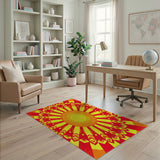 Southwestern Radiant Sunburst Geometric Area Rug