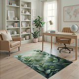 Eucalyptus Framed Misty Forest Area Rug