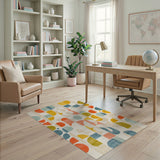 Vibrant Geometric Multi-Color No. 29 Area Rug