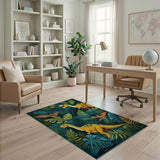 T-Rex Jungle Adventure Kids Area Rug