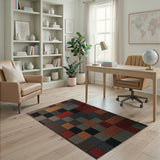 Multi-color and Patterns Multi-Color Geometric Patchwork Area Rug