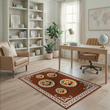 Whimsical Gingerbread Men Cartoon Area Rug