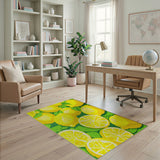 Vibrant Lemon Fruit Area Rug