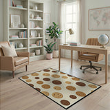 Chocolate Chip Cookie Scatter Area Rug
