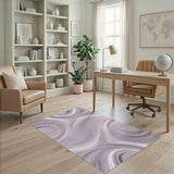 Purple Swirl Abstract No. 11 Area Rug