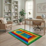 Vibrant Geometric Archway Multi-Color Area Rug