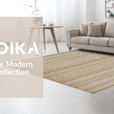 Ultra Soft Area Rug, Non Slip, Stain Resistant, Washable Area Rugs for Living Room, Bedroom, Eclectic Natural Texture Fusion(Beige)