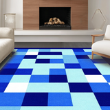 Charming Navy and White Game Mat(Blue)