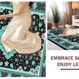 Elegant Teal and Black Medallion(Black)