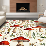 Elegant Watercolor Botanical Motif(White)