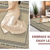 Chic Low Pile Geometric Elegance(Beige)