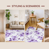 Ultra Soft Area Rug, Non Slip, Stain Resistant, Washable Area Rugs for Living Room, Bedroom, Elegant Shaggy Lavender Aesthetic(Purple)