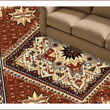 Ultra Soft Area Rug, Non Slip, Stain Resistant, Washable Area Rugs for Living Room, Bedroom, Rustic Texas Star Entryway Non-Slip Washable Carpet(Brown)