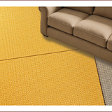 Ultra Soft Area Rug, Non Slip, Stain Resistant, Washable Area Rugs for Living Room, Bedroom, Round Non-Slip Decorative(Yellow)