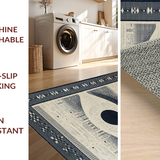 Ultra Soft Area Rug, Non Slip, Stain Resistant, Washable Area Rugs for Living Room, Bedroom, Chic Neutral Tones with Tassels(White)