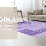 Ultra Soft Area Rug, Non Slip, Stain Resistant, Washable Area Rugs for Living Room, Bedroom, Warm Earthy Tones Aesthetic(Purple)