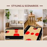 Bold Graphic Sports Theme Decor(Black)