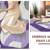 Ultra Soft Area Rug, Non Slip, Stain Resistant, Washable Area Rugs for Living Room, Bedroom, Stylish Minimalist Color Splash(Purple)