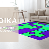 Ultra Soft Area Rug, Non Slip, Stain Resistant, Washable Area Rugs for Living Room, Bedroom, Charming Bright Abstract Elements(Purple)