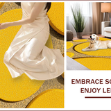 Ultra Soft Area Rug, Non Slip, Stain Resistant, Washable Area Rugs for Living Room, Bedroom, Bright Yellow Non-Shedding Entryway Accent Rug(Yellow)