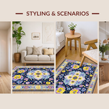 Chic Earthy Floral Composition(Blue)