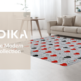 Unique Abstract Heart Inspired Accent(Red)