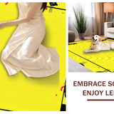 Ultra Soft Area Rug, Non Slip, Stain Resistant, Washable Area Rugs for Living Room, Bedroom, Contemporary Minimalist Cat Emblem Style(Yellow)