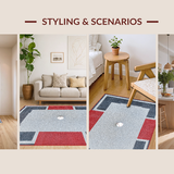 Contemporary Baseball Print in Bold Hues(Gray)