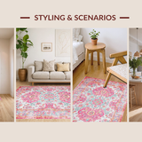 Rustic Lagoon Floral Patterned Elegance(Pink)