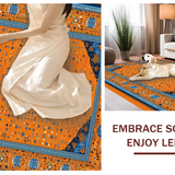 Ultra Soft Area Rug, Non Slip, Stain Resistant, Washable Area Rugs for Living Room, Bedroom, Contemporary Animal-Inspired Decor(Orange)