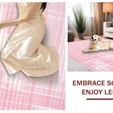 Chic Light Pink Geometric Motif(Pink)